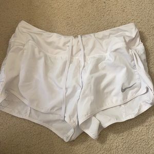 White Nike Athletic Shorts